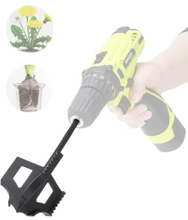 Venussar Mèche Jardin Tarière φ7.6 cm Tariere pour Perceuse Forets de Jardin en Spirale Jardin Foreuse Rapidement Creuser des Trous, pour Perceuse à Entraînement Hexagonal de 9.5mm