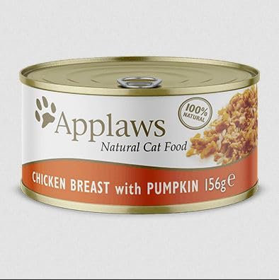 Applaws Cat Dose Nassfutter 6x156g (156 g (6er Pack), Huhn & Kürbis)