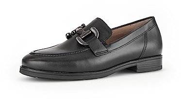 Gabor Damen Slipper, Frauen Slip On,Slides,Schlupfschuhe,schluepfschuhe,Loafer,College Schuhe,Businessschuhe,schwarz (CDF matt),41 EU / 7.5 UK