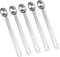 5 Pcs Measuring Spoons 1/4 Mini Measuring Spoons Sets Stainless Steel Tablespoon Measuring Spoon for Kitchen Cooking Baking Measuring Tools Cups (Silver)