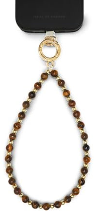 IDEAL OF SWEDEN Phone Wristlet Strap Tortoise – Handykette Mit Haken, 16 Cm Länge, Universal Patch, Kompatibel Mit Hüllen, Gliederoptik Aus Stein Und Resin