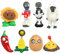 OPVXZAD Juego de Figuras de Plantas de Zombies Zombies Figuras decoración para Tartas Plantas contra Zombies decoración de Tartas para cumpleaños Infantiles Mini Juego Decoración De Personajes