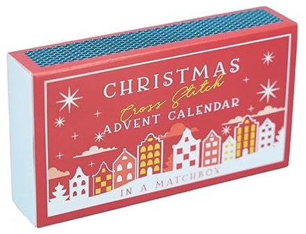Weihnachten Kreuzstich Adventskalender, Weihnachten Countdown Stickerei Kit, Weihnachten Adventskalender Kreuzstich Muster für Anfänger und Bastelliebhaber