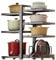 Heavy Duty Pots and Pans Organizer for Kitchen Cupboards, 7-Tier Adjustable Pots and Pans Organiser Kitchen,Cookware Organizer(Black)