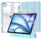 Tasnme Custodia staccabile per iPad Air 13 M3/M2 (2025/2024), Smart Cover magnetica rimovibile per iPad Pro 12,9 pollici (6a/5a/4a/3a generazione), retro rigido in PC trasparente, accensione e
