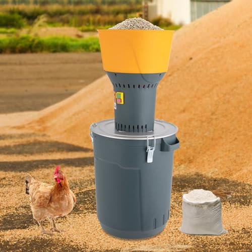 1300W Elektrische Getreidemühle 50L 400kg/h Gewürzmühle für Schleifen Körner/Kräuter/Gewürze, Elektrische Getreidemühle Mahlwerk Für Haushalte Küchen, mit 5 verschiedene Lochsiebe