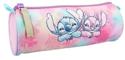 mybagstory - Federmäppchen Stitch für Mädchen – Kinder – Schule – Kindergarten – Kindergarten – Federmäppchen für Mädchen – Größe 21 cm