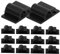 DIYEAH 100pcs Fixing Clamp Hider Clear Cable Trunking Cable Holder Marker Ties Through Reusable Outlet Wire Organizers for Cords Adhesive Cable Clip Environmental Protection Pa66 Black