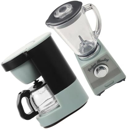 YARNOW Miniature pour Maison de Poupée Cafetière Mini Presse-Agrumes Mini Appareils de Cuisine Miniatures Accessoires pour Cuisine de Poupée