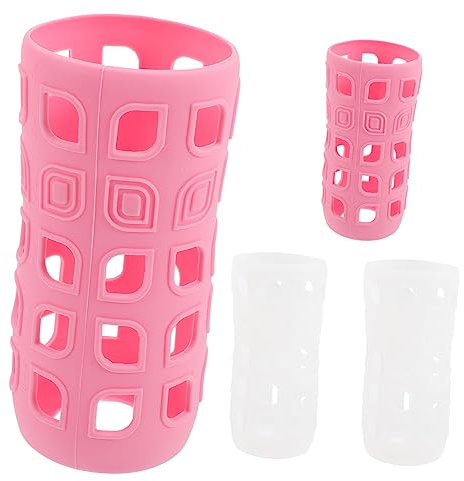 TOYANDONA 4 Piezas Cubierta De Copa De Silicona Garrafa Termica Copa Cubre Silicona Cubierta Protectora De La Taza De Agua Funda Protectora Para Botella Manga Gel De Sílice Reutilizable