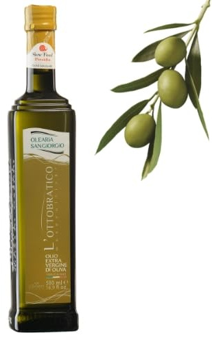 L'Ottobratico 500ml Italian Premium Extra Virgin Olive Oil | Natural antioxidants | FREE FROM ALLERGENES | Monovarietal Ottobratica Olive | Slow Food Presidia.
