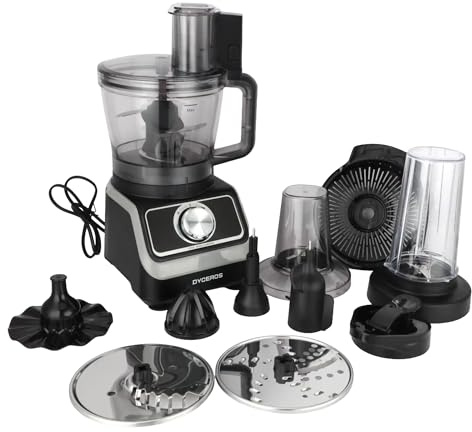 Robot de cuisine multifonction Dyceros MultiForce 1000W | Bol 1.5 L, 2 vitesses + turbo