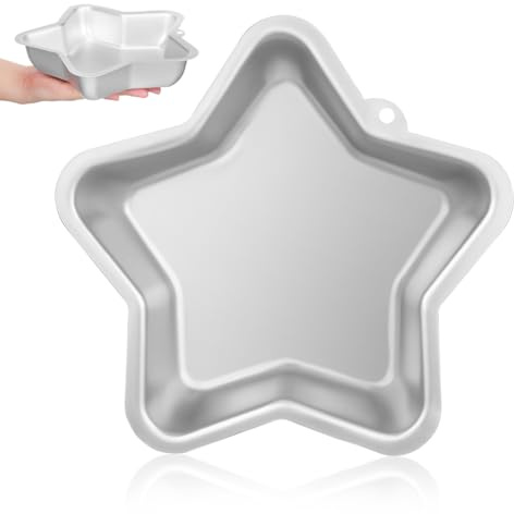 Gatuida Sternkuchenform Antihaft Kuchenbackform Für Geburtstag Hochzeit Und Party 24.00 X 23.00 X 4.80 cm Wiederverwendbare Backform Für Gleichmäßiges Backen Und Kuchendekoration