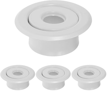 SHINEOFI 4 Stück Verchromte Sprinkler Rosetten 24mm Abdeckplatten für Verdeckte Feuersprinkler Unterputz Deckenöffnungsabdeckung Metall