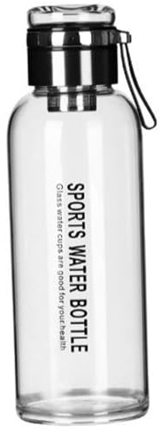 DAGLLGEW Large Glass Water Bottle, 2000ml Glass Water Bottle with Tea Infuser & Leakproof Dual Lid for Travel, Sports, and Outdoor Use 2 Liter 2 Liter Bottles