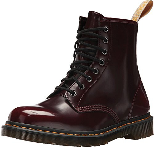 Dr. Martens Femme Vegan 1460 Bottes & Bottines Classiques, Rouge (Cherry Red 600), 46 EU