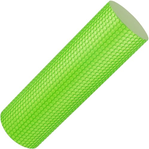 Jazooli Large Foam Roller Tube Yoga Pilates High Density Trigger Point Physio Massage - Green