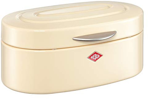 Wesco – Boite à Pain – Single Elly, Acier, Amande, 32 x 19.4 x 14 cm