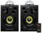 Hercules DJSpeaker 32 Party – Portable 2-Way DJ Speakers with LED Lights for Events and Parties