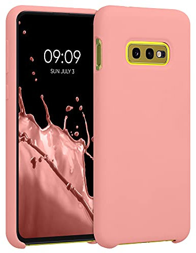 kwmobile Housse Compatible avec Samsung Galaxy S10e Coque - Housse de téléphone Protection Souple en TPU Silicone - Corail Mat