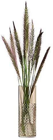 LSA Wicker Vase, Glass, Brown/Mocha, H20cm