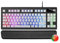 Mars Gaming MKAXWPT Teclado Compacto TKL H-Mech, Iluminación RGB 9 Efectos, Reposamuñecas Gel, Blanco, Idioma Portugués