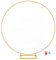 WGH Hochzeitsbogen Runder 6.56FT (2M) Metallballonbogenhalterung Girlande Reifen Ballon Girlande Gold Luftballon Bogen Gestell Hochzeit Geburtstagsfeier Gartendekoration 2M/Gold