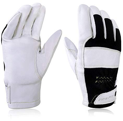 Intra-FIT TIG-Schweißhandschuhe, Premium Ziegenleder, Funkenresistenter Nomex-Rücken, Geschmeidigkeit, Festigkeit für Schweißarbeiten, mechanische Arbeiten, leichte Bauarbeiten