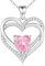 CDE Collana Argento 925 Donna, Collana Cuore Birthstone Necklace, Regalo Gioielli Donna per Mogile/Sorella/Amiche, Regalo Donna Anniversario Compleanno Festa della Mamma Valentin’s Day