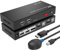 MT-VIKI 4K60Hz Displayport KVM Switch 2 Port Hotkey 2 PC 1 Monitor DP KVM Switch mit 2xDP Kabeln 2xUSB Kabeln 4:4:4 UHD Unterstützt Desktopsteuerung Auto Switch 4 USB Port