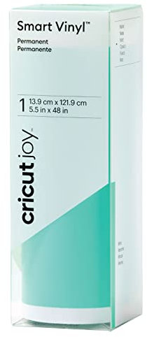 Cricut Joy Smart Vinyl Permanent | Mint (matt) | 1, 2 m | selbstklebende Vinylrolle | für die Verwendung mit, Grün, 2009840, 1.2m (4ft)