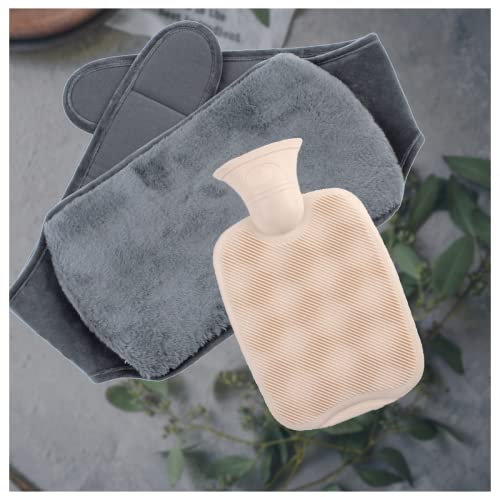 VVLXRIC Wärmflasche Faultier, Gummi Wassereinspritzung Umhänge Wärmflasche, Heizung Warm Fußwärmflasche Schulter,Darkgray