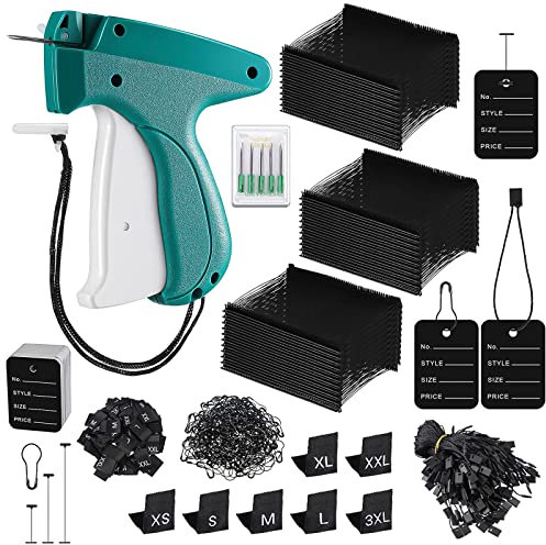 3576 piezas Pistola Etiquetadora con 5 Agujas de Repuesto para colocar etiquetas de ropa con agujas Punta de plástico estándar Sujetadores de punta de plástico estándar