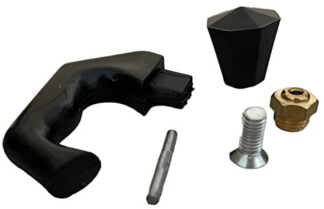 eacommerce Accessori Caffettiera Moka : 1 Manico + 1 Pomolo + 1 valvola di ricambio (Manico + Pomolo + Valvola, 6 Tazze)