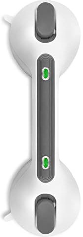 Newthinking Suction Grab Rails for Bathroom, Portable Suction Bathtub Handles with Indicator, Suction Safety Shower Grab Handles Mobility Aids for Elderly Disabled (1, Dark Gray)