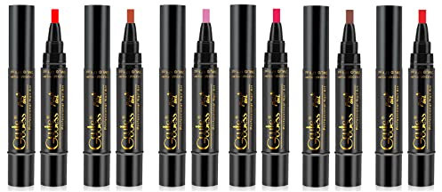 Layhou Gel Nail Polish Pen 6pcs One Step Nail Gel Pen 3 in 1 Soak Off UV LED Lamp Available Nail Art Tools