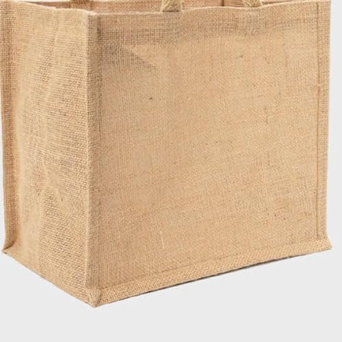 Porte-bouteilles en jute pour 6 bouteilles - Respectueux de l'environnement, polyvalent et élégant