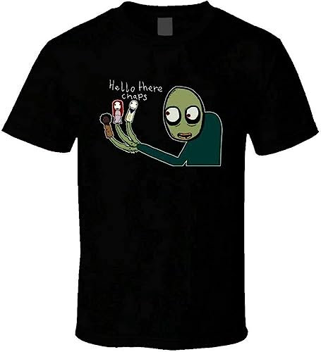 HOT Rare Salad Fingers Rusty Spoons Men's Black T Shirt Size L