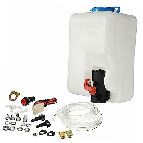 ibasenice Car Windshield Washer Bottle Cleaning Pot Windshield Washer Pump Reservoir Kit for Fluid Reservoir Tank Bottle