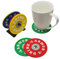 4/8Pcs Silicone Drink Coasters with Stand Gym Weight Plate Non Slip Tea Coffee Beer Wine Cup Mug Glass Bottle Mats Pads Holder Round Coaster Kitchen Bar Pub Dining Table Top Protect Decor (4, Mix)