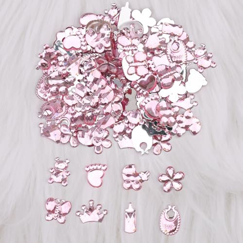 Its a Girl Konfetti Babyparty Deko Mädchen,100 Stück Gender Reveal Party Deko Confetti,Babyshowerparty Deko Mädchen,Tischdeko Baby Shower Deko Girl,Streudeko Taufe Konfetti für Deko Babyparty Mädchen