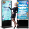 YCKJNB 65 Pollici 4K Digital Signage Monitor Pubblicitario Per Negozi, Monitor Touchscreen Display LCD Da Pavimento, Display Per Segnaletica Digitale Interattiva, Totem Pubblicitario Automatico, Nero