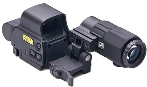 558+G45 Viseur holographique combiné 558 Red Dot Sight Loupe 5X avec Fixation Rapide pour Montage sur Rail Picatinny 20 mm