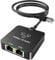 uhddadi Ethernet Splitter 1 to 2 Out, 1000Mbps High Speed Network Switches with Cat 6 Ethernet Cable, RJ45 Splitter, Gigabit Internet Splitter Connector for Cat 5/5e/6/7/8 Cable, Black