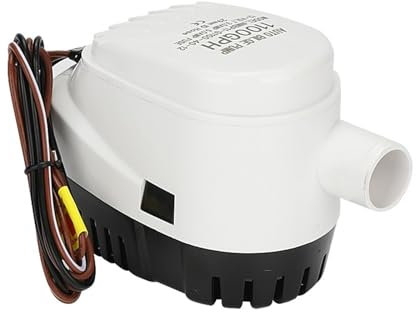 RWRAPS 12 V 24 V 110 V 220 V 750 GPH 1100 GPH Automatic Boat Bilge Pump Auto Float Switch DC sumergible Electric Water Pump 12 24 V 220 Volt(1100 GPH 29 mm hose,24 V)