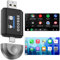 ESSGOO Wireless CarPlay Adapter uk for A-pple CarPlay & Android Auto, Converts Wired to Wireless 2-in-1 CarPlay Dongle with USB/Type-C Plug, Compatible with iOS 10+ and Android 11+