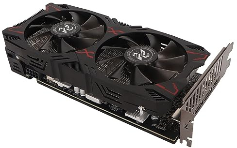 Brilluxa Scheda grafica, scheda video gaming GDDR6 8 GB 128 bit con doppia ventola di raffreddamento GPU 1717 MHz, DisplayPort HD per PC desktop da gioco e lavori grafici