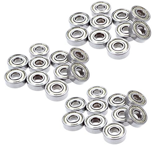 SRMAN 30 Stk. Kugellager Miniatur Rillenkugellager 608 ZZ 8 x 22 x 7mm Bearing Stahl