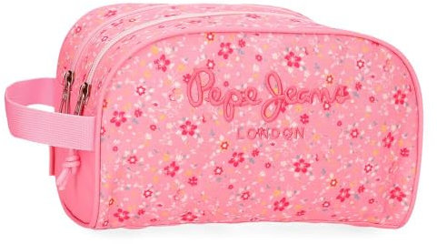 Pepe Jeans Nécecer Adaptable Rose 26 x 16 x 10 cm Étui à cosmétiques Rose Polyester 4,99 L Joumma Bags, Taille unique, Adaptable au chariot