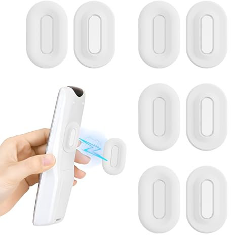 SoeUyd 4 Pezzi Porta Telecomando da Muro, Portatelecomando da Parete, Supporto da Parete per Telecomandi Magnetico in Silicone, Supporto per Telecomando a Parete per TV